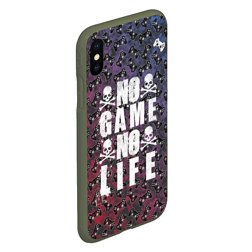 Чехол iPhone XS Max матовый No Game No Life / 3D-Темно-зеленый – фото 2