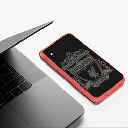 Чехол iPhone XS Max матовый Liverpool - Classic Est 1892, цвет: 3D-красный — фото 2