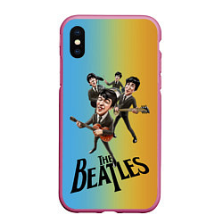 Чехол iPhone XS Max матовый The Beatles - world legend
