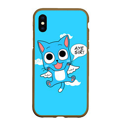 Чехол iPhone XS Max матовый Fairy Tail: Happy