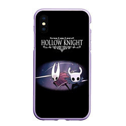 Чехол iPhone XS Max матовый Hollow Knight, цвет: 3D-светло-сиреневый