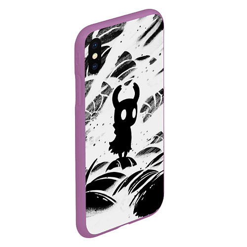 Чехол iPhone XS Max матовый Hollow Knight / 3D-Фиолетовый – фото 2