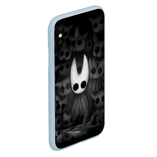 Чехол iPhone XS Max матовый Hollow Knight / 3D-Голубой – фото 2
