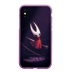 Чехол iPhone XS Max матовый Hollow Knight, цвет: 3D-фиолетовый