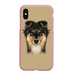 Чехол iPhone XS Max матовый Rouge Collie