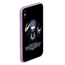 Чехол iPhone XS Max матовый Hollow Knight, цвет: 3D-сиреневый — фото 2