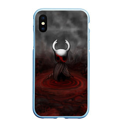 Чехол iPhone XS Max матовый Hollow Knight, цвет: 3D-голубой