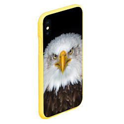 Чехол iPhone XS Max матовый Орлиный взор, цвет: 3D-желтый — фото 2