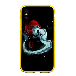 Чехол iPhone XS Max матовый Унесенные Призраками, цвет: 3D-желтый