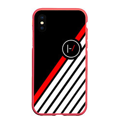 Чехол iPhone XS Max матовый 21 Pilots: Black Logo