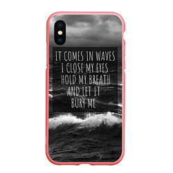 Чехол iPhone XS Max матовый Bring Me The Horizon - it comes in waves