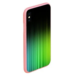 Чехол iPhone XS Max матовый Неоновые полосы - Минимализм, цвет: 3D-баблгам — фото 2
