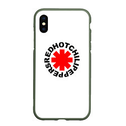 Чехол iPhone XS Max матовый RED HOT CHILI PEPPERS