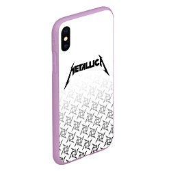 Чехол iPhone XS Max матовый METALLICA, цвет: 3D-сиреневый — фото 2