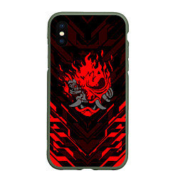 Чехол iPhone XS Max матовый CYBERPUNK 2077