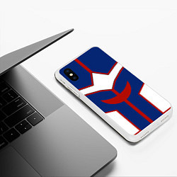 Чехол iPhone XS Max матовый ALL MIGHT MY HERO ACADEMIA MHA МОЯ ГЕРОЙСКАЯ АКАДЕ, цвет: 3D-белый — фото 2