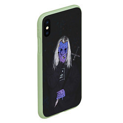 Чехол iPhone XS Max матовый Ghostemane, цвет: 3D-салатовый — фото 2