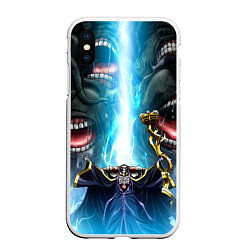 Чехол iPhone XS Max матовый Overlord, цвет: 3D-белый