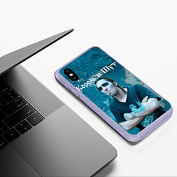 Чехол iPhone XS Max матовый Король и Шут, цвет: 3D-светло-сиреневый — фото 2