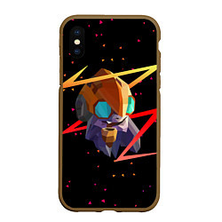 Чехол iPhone XS Max матовый Dota 2 Tinker, цвет: 3D-коричневый