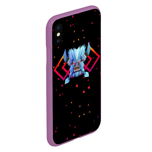 Чехол iPhone XS Max матовый Dota 2 - Spirit Breaker / 3D-Фиолетовый – фото 2