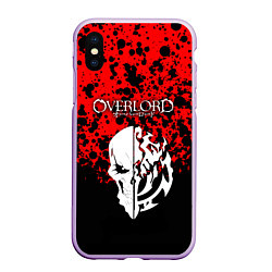 Чехол iPhone XS Max матовый OVERLORD, цвет: 3D-сиреневый