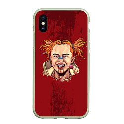 Чехол iPhone XS Max матовый GONE Fludd, цвет: 3D-салатовый