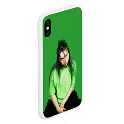 Чехол iPhone XS Max матовый BILLIE EILISH, цвет: 3D-белый — фото 2