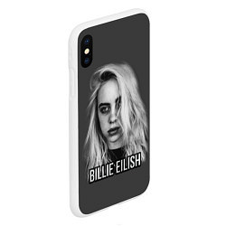 Чехол iPhone XS Max матовый BILLIE EILISH, цвет: 3D-белый — фото 2