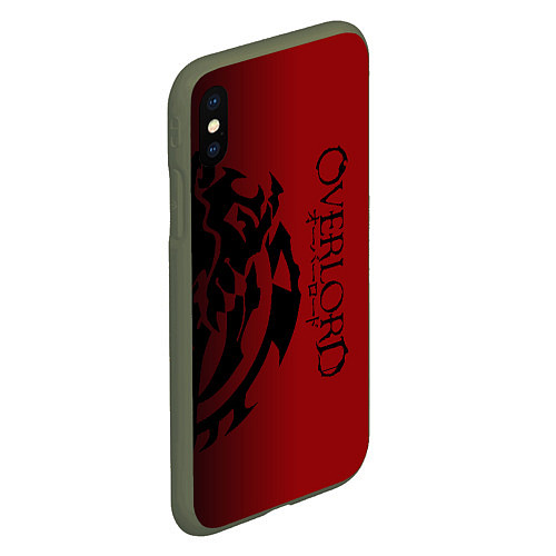 Чехол iPhone XS Max матовый Overlord / 3D-Темно-зеленый – фото 2