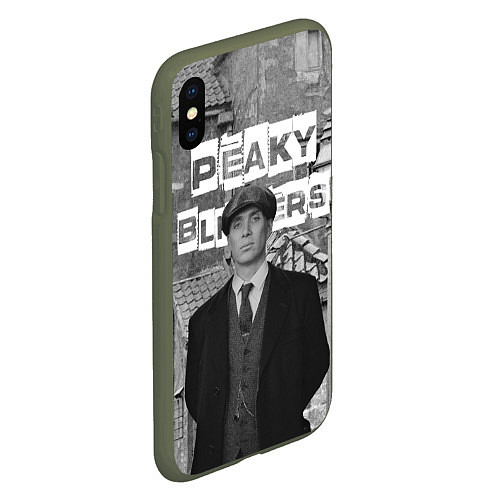 Чехол iPhone XS Max матовый Peaky Blinders / 3D-Темно-зеленый – фото 2