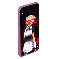 Чехол iPhone XS Max матовый Toga Himiko, цвет: 3D-фиолетовый — фото 2