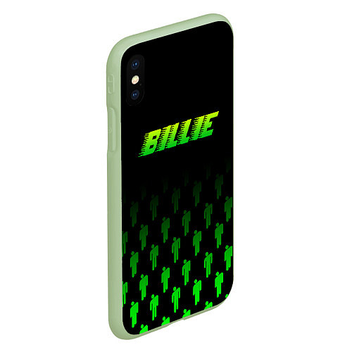 Чехол iPhone XS Max матовый BILLIE / 3D-Салатовый – фото 2