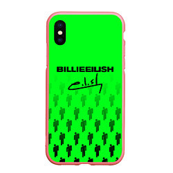 Чехол iPhone XS Max матовый Billie Eilish: Green Autograph, цвет: 3D-баблгам