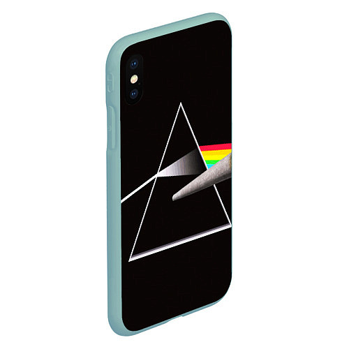 Чехол iPhone XS Max матовый PINK FLOYD / 3D-Мятный – фото 2