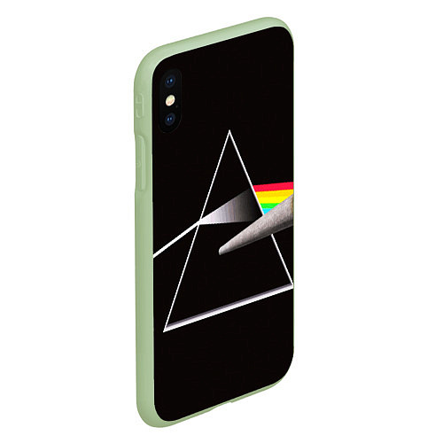 Чехол iPhone XS Max матовый PINK FLOYD / 3D-Салатовый – фото 2