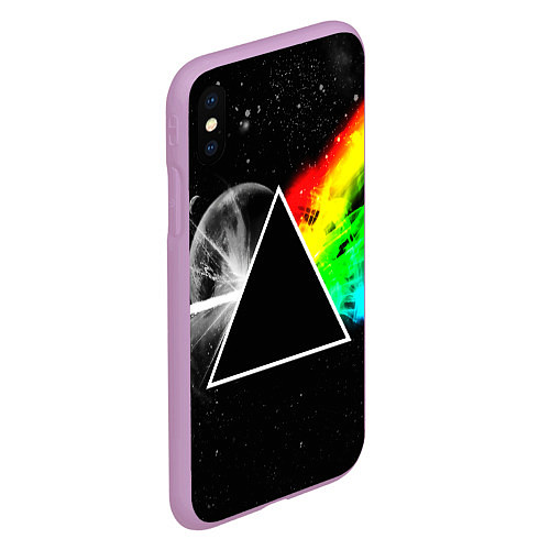 Чехол iPhone XS Max матовый PINK FLOYD / 3D-Сиреневый – фото 2