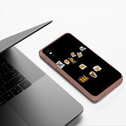Чехол iPhone XS Max матовый Король и Шут, цвет: 3D-коричневый — фото 2