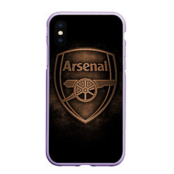 Чехол iPhone XS Max матовый Arsenal, цвет: 3D-светло-сиреневый