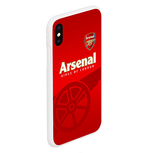 Чехол iPhone XS Max матовый Arsenal / 3D-Белый – фото 2