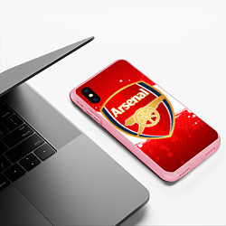 Чехол iPhone XS Max матовый Arsenal, цвет: 3D-баблгам — фото 2