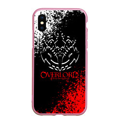 Чехол iPhone XS Max матовый Overlord, цвет: 3D-розовый