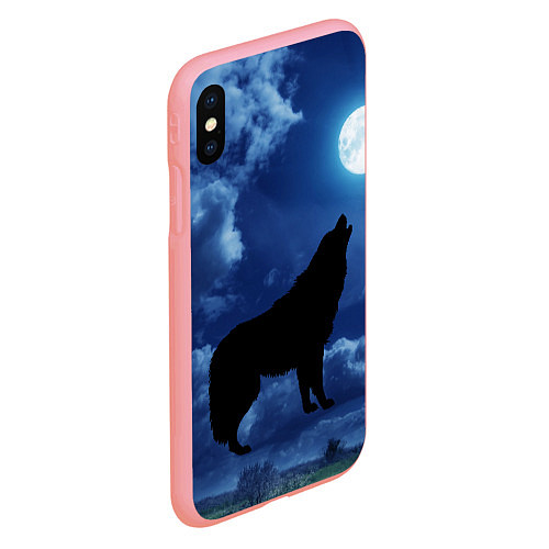 Чехол iPhone XS Max матовый WOLF / 3D-Баблгам – фото 2