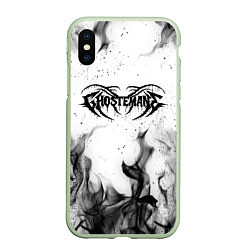 Чехол iPhone XS Max матовый GHOSTEMANE, цвет: 3D-салатовый