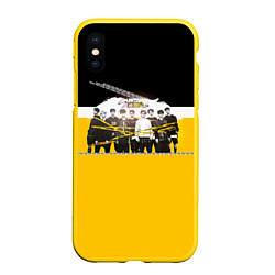 Чехол iPhone XS Max матовый Stray Kids цвета 3D-желтый — фото 1