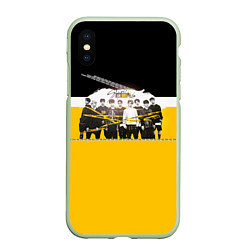 Чехол iPhone XS Max матовый Stray Kids, цвет: 3D-салатовый