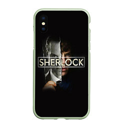 Чехол iPhone XS Max матовый Sherlock