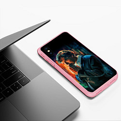 Чехол iPhone XS Max матовый Sherlock, цвет: 3D-баблгам — фото 2