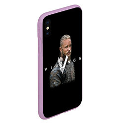 Чехол iPhone XS Max матовый Vikings, цвет: 3D-сиреневый — фото 2