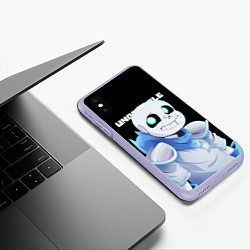 Чехол iPhone XS Max матовый UNDERTALE, цвет: 3D-светло-сиреневый — фото 2